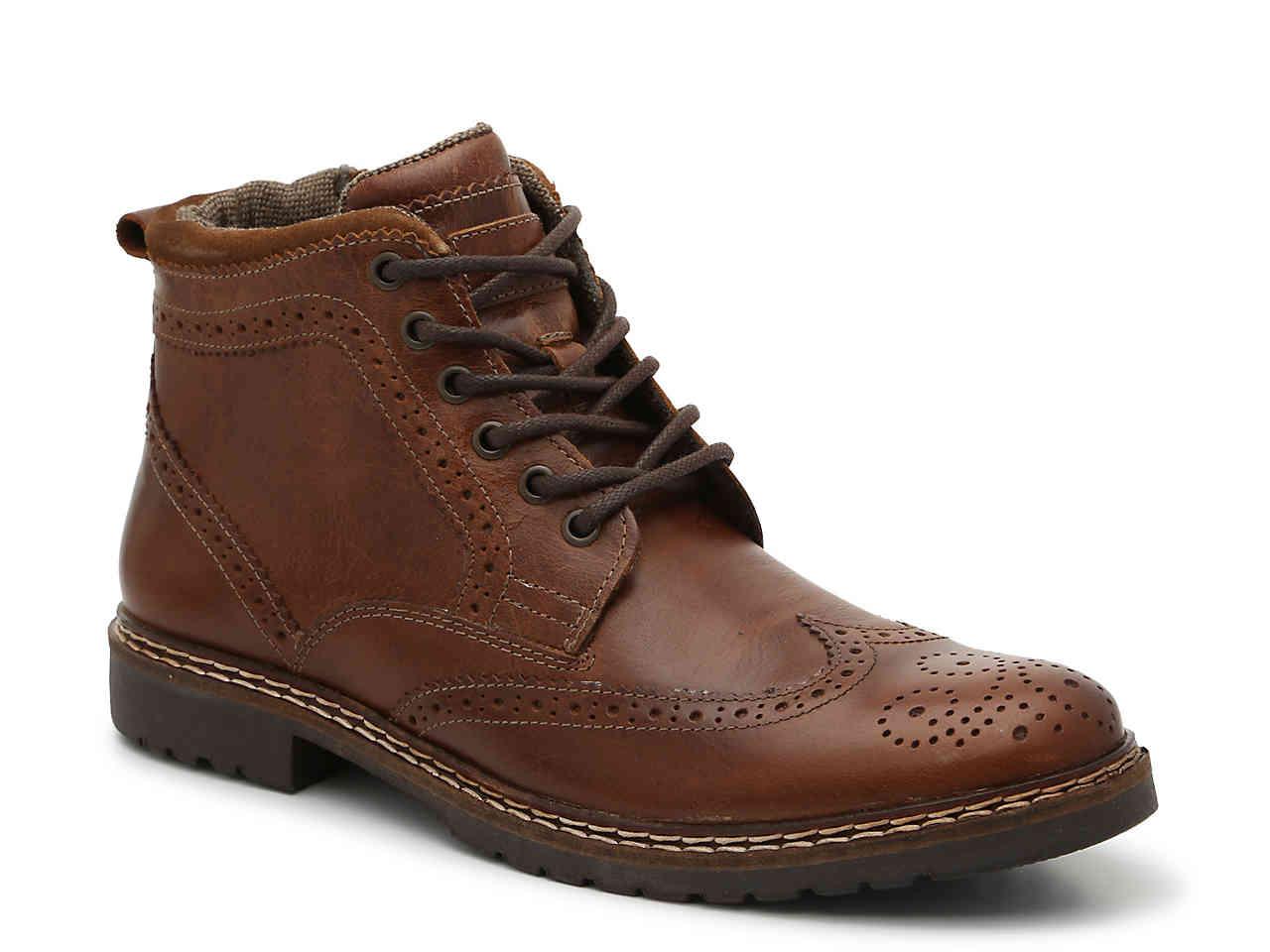 steve madden wingtip boots