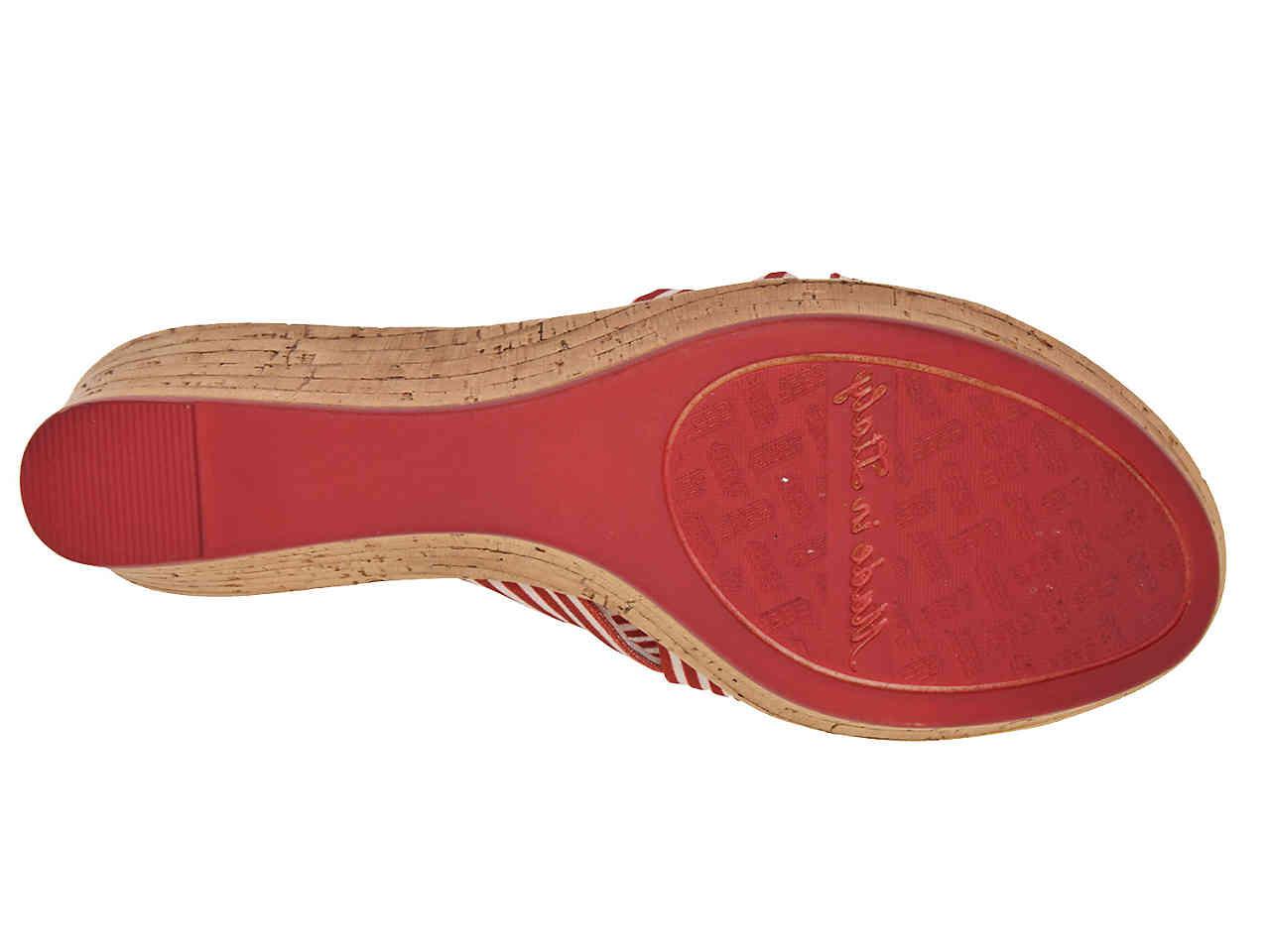 italian shoemakers panache wedge sandal