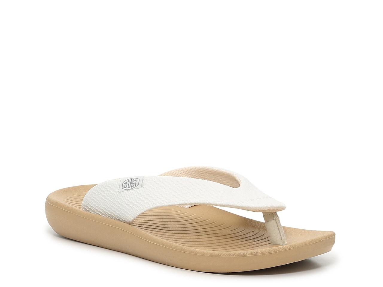 Hey Dude Meg Flip Flop in White Lyst