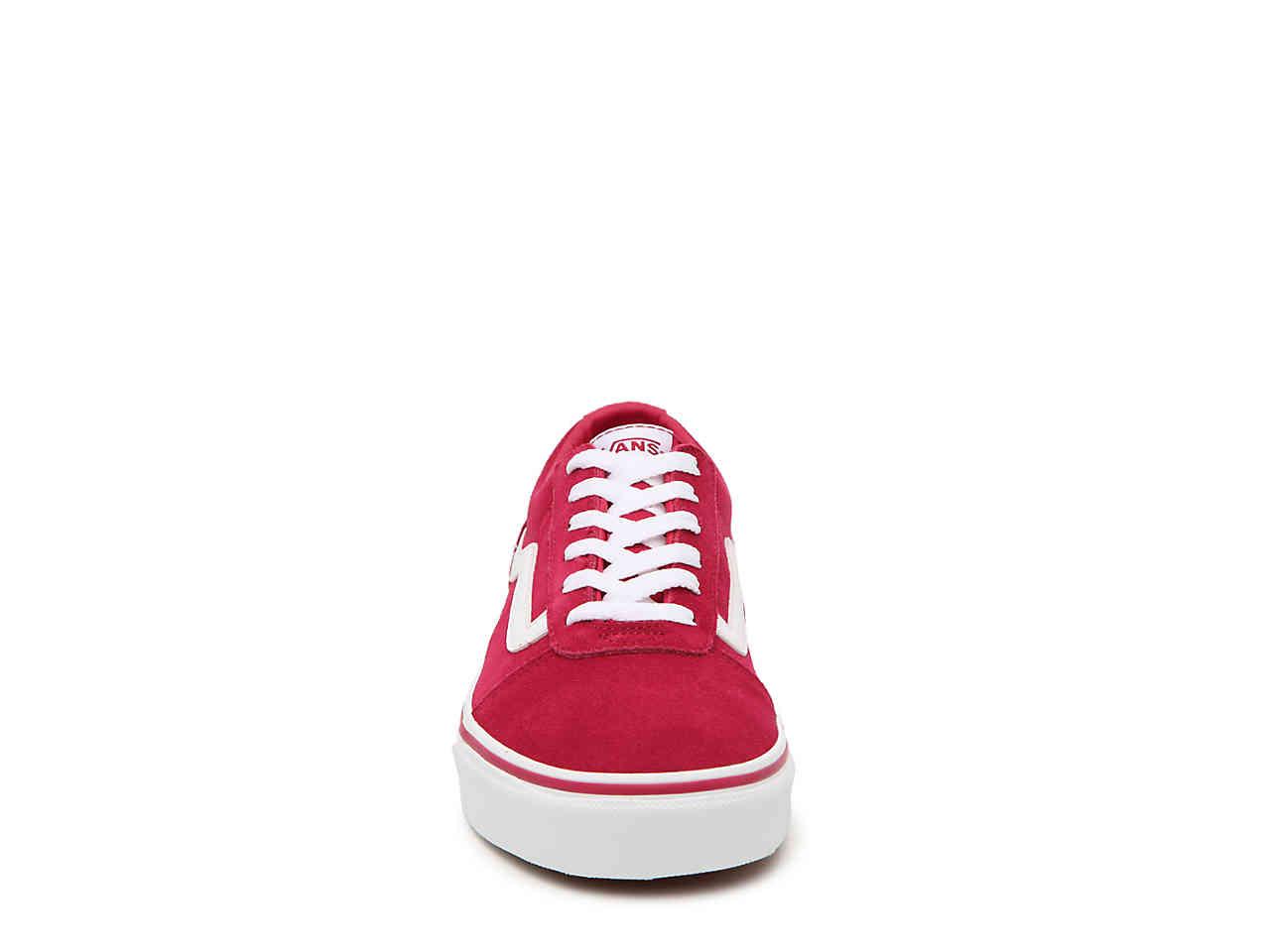 vans ward low burgundy