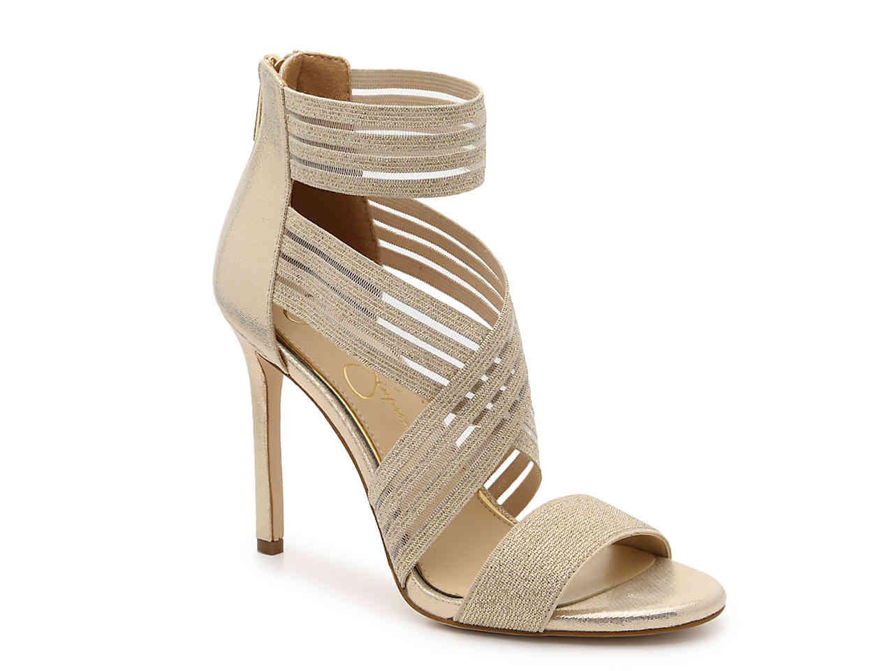 jessica simpson gold flat sandals