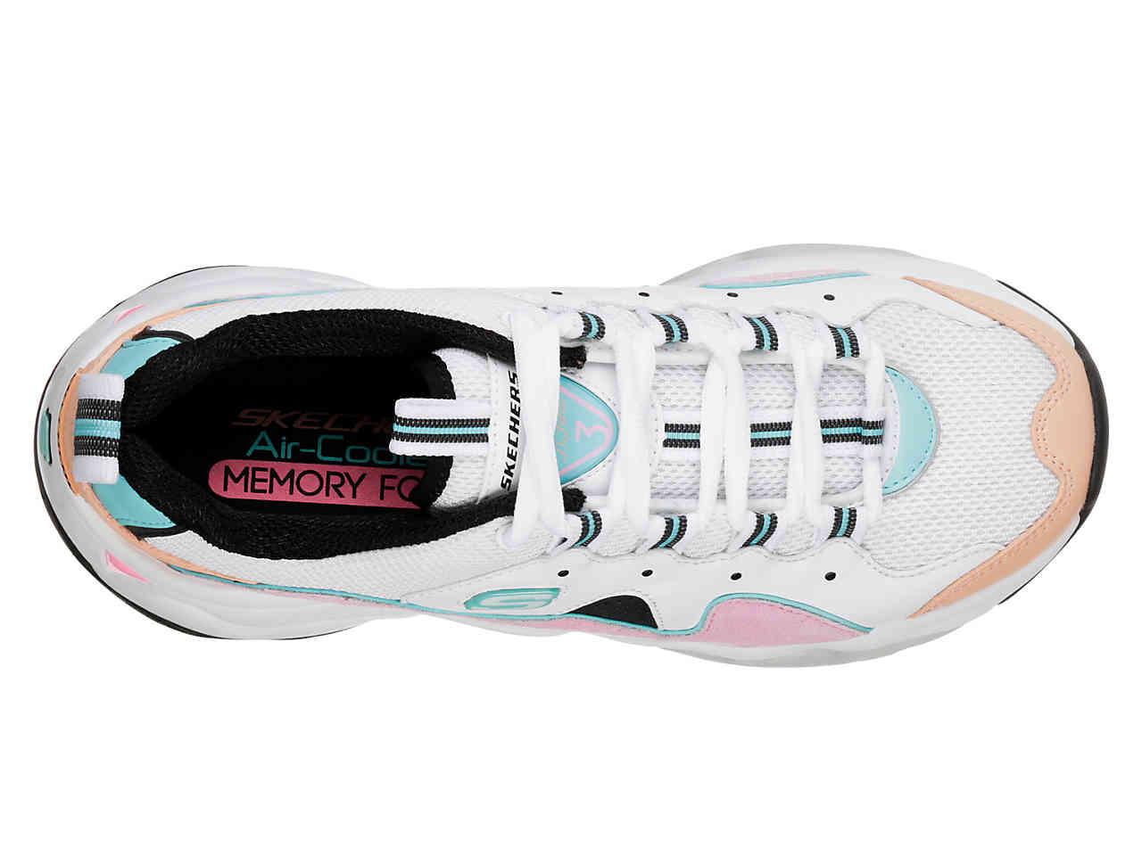 Skechers Rubber D'lite Chunky Trainers 3.0 In Pastel - Lyst