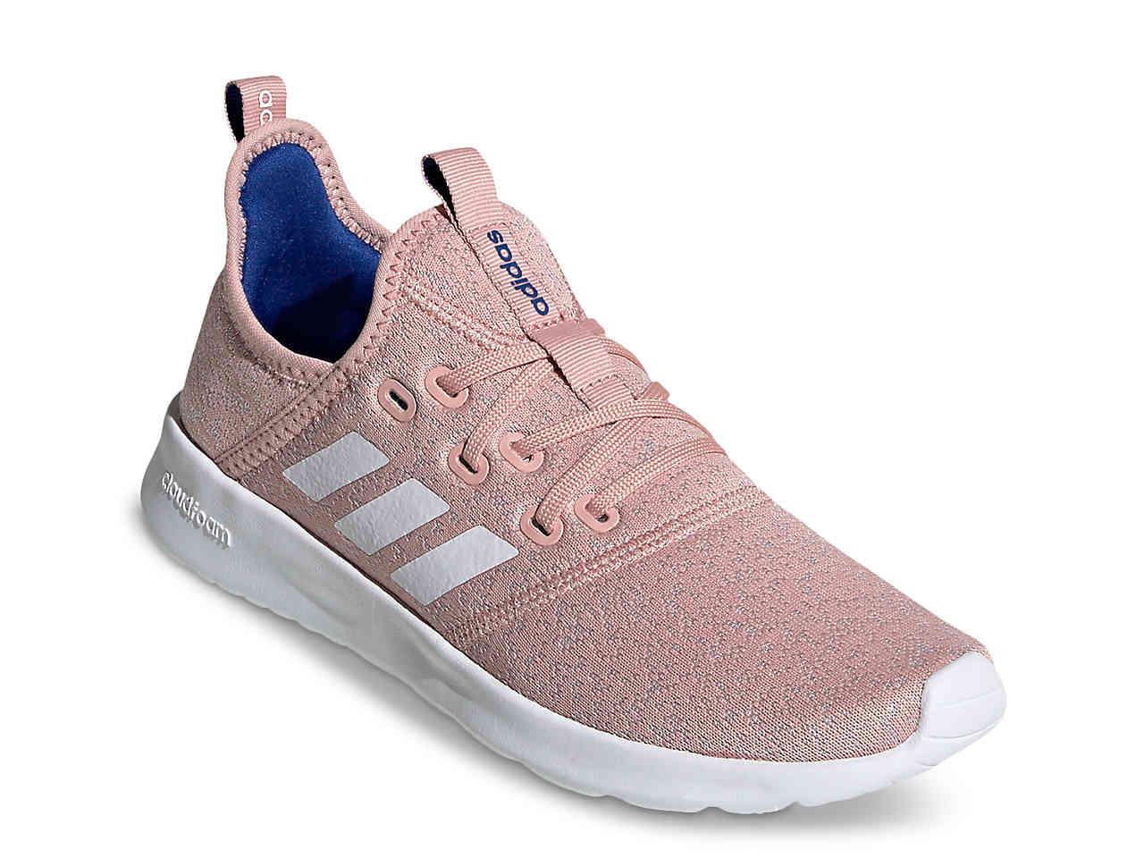 adidas Cloudfoam Pure Running Shoe in Pink | Lyst