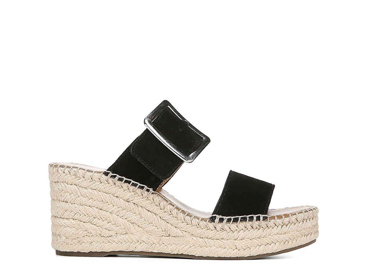 franco sarto coastal espadrille wedge sandal yellow