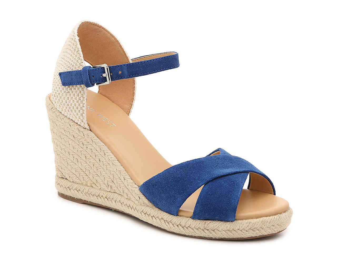 nine west royal blue shoes