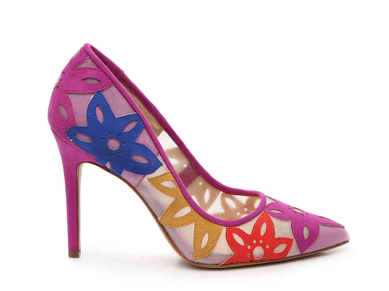 jessica simpson floral pumps