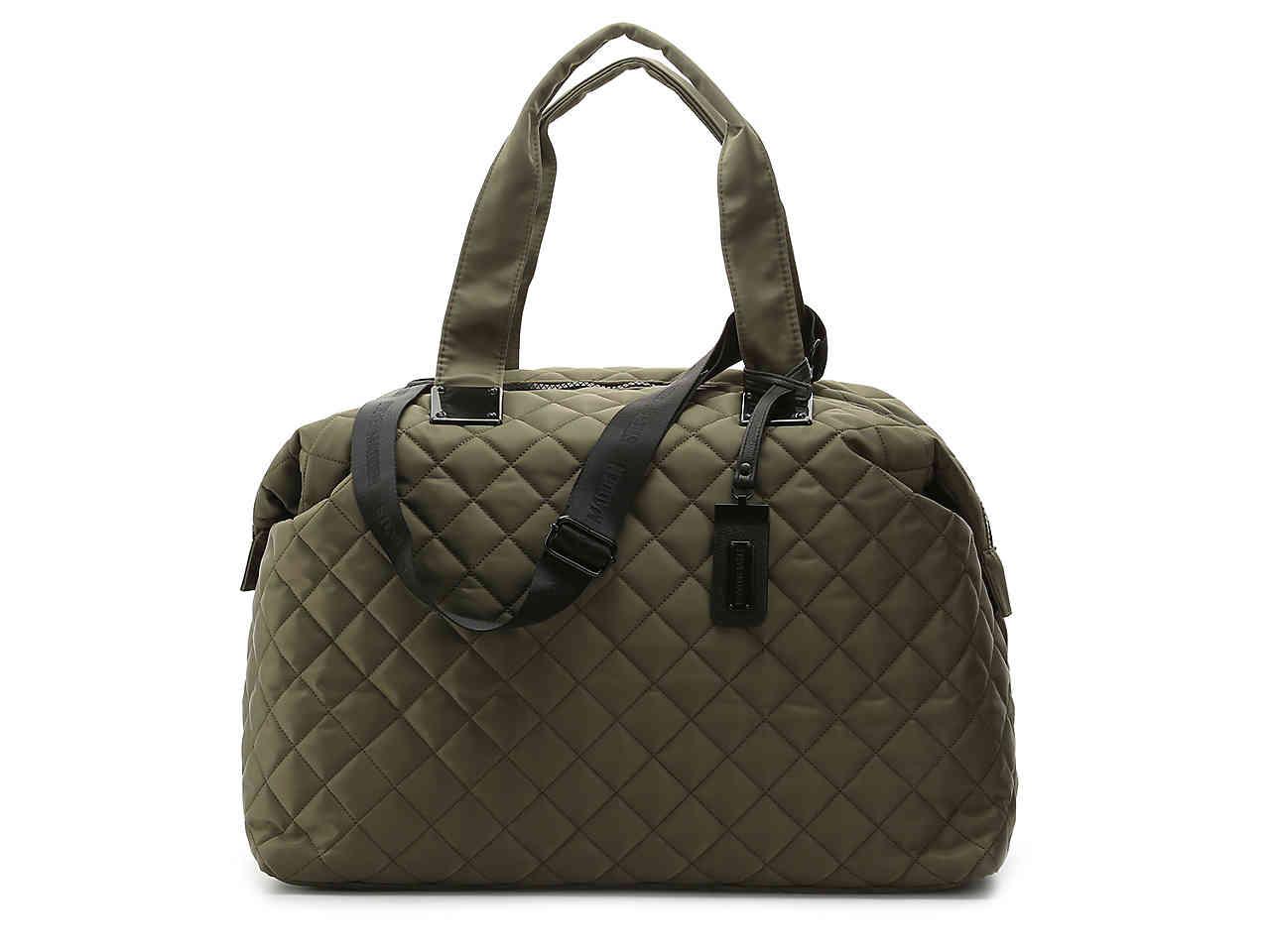 Steve Madden Synthetic Quilted Weekender Bag in Olive (Green) - Lyst