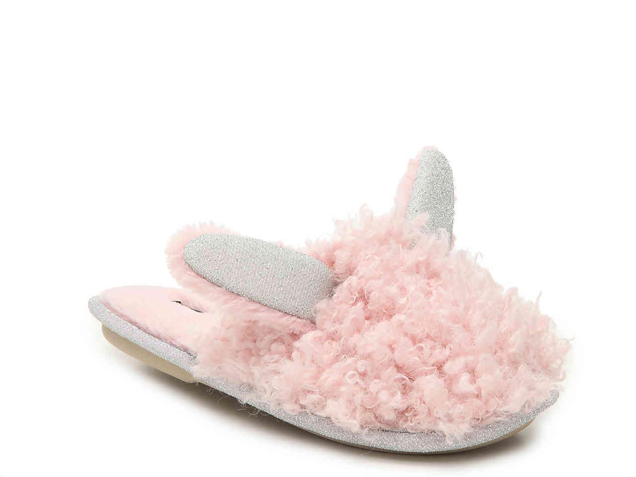 Kensie Bunny Slide Slipper in Pink | Lyst