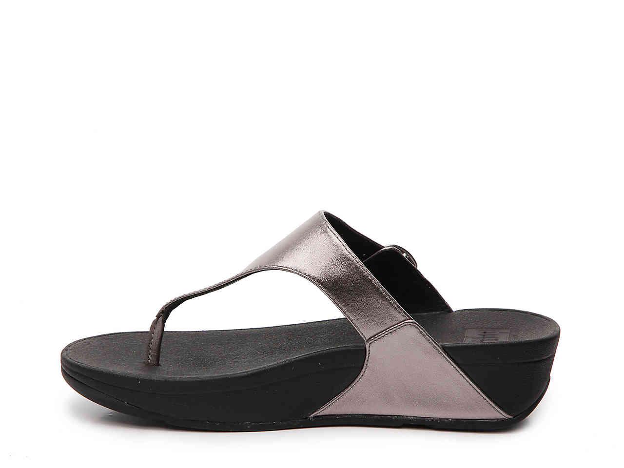 Fitflop Leather Skinny Wedge Sandal - Lyst