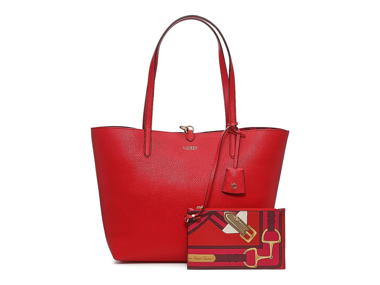 Lauren by Ralph Lauren Large Reversible Tote in Red Lyst