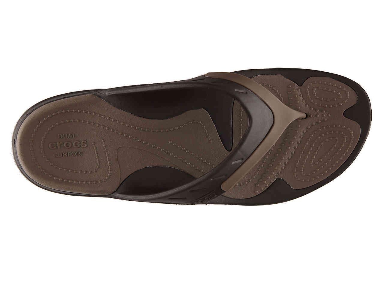 Crocs™ Unisex's Modi Sport Flip Flops in Brown/Tan (Brown) for Men - Lyst