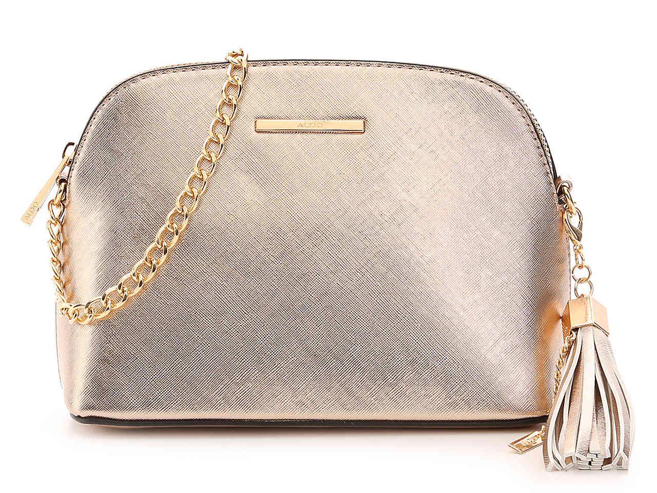 rose gold crossbody bag