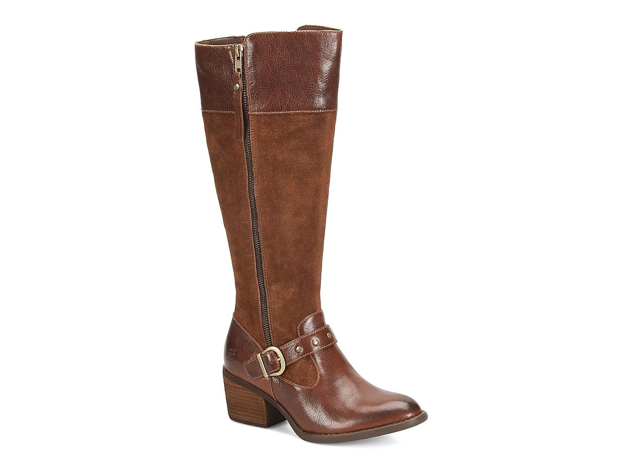 Born Leather Alize Riding Boot in Cognac (Brown) | Lyst