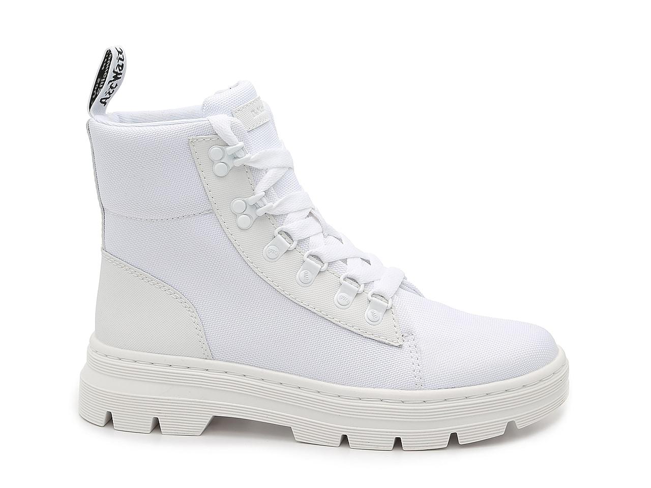 Dr. Martens Synthetic Combs Extra Tough Casual Boot in White+White 