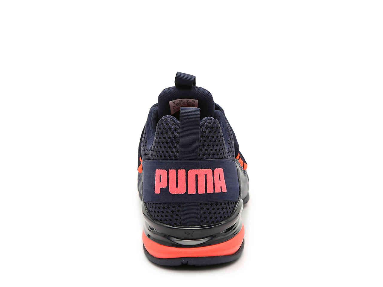 PUMA Synthetic Axelion Breathe Sneaker in Navy/Neon Orange (Blue) for Men |  Lyst