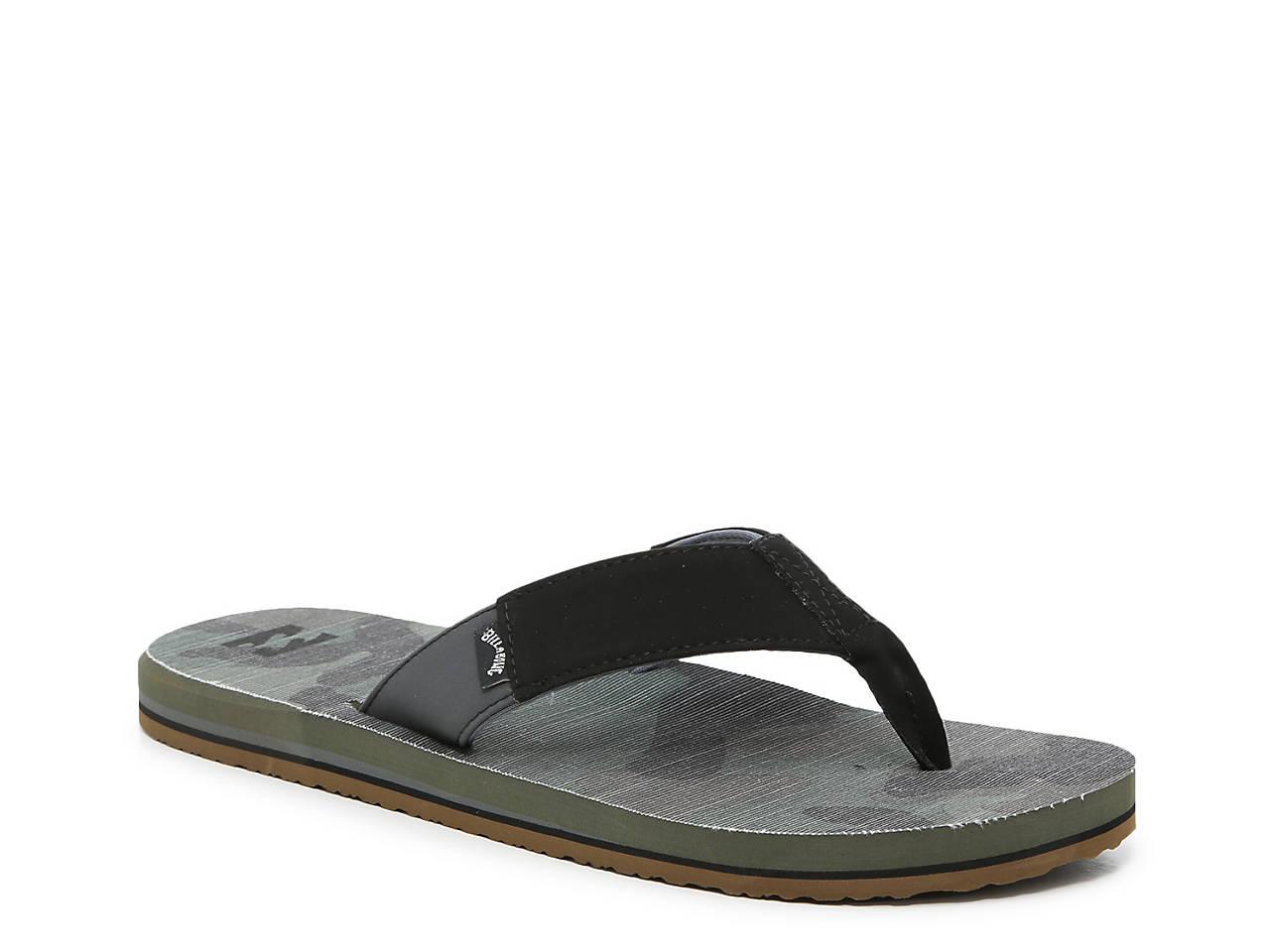 black billabong flip flops