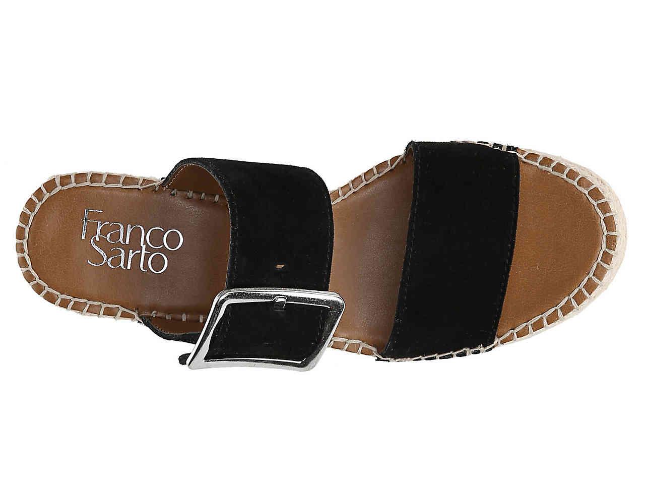 franco sarto coastal espadrille wedge sandal