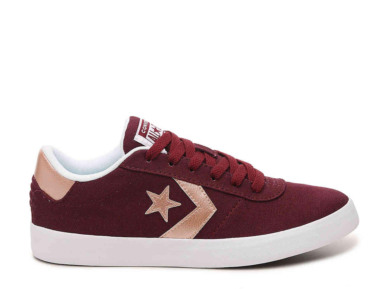 burgundy and gold converse