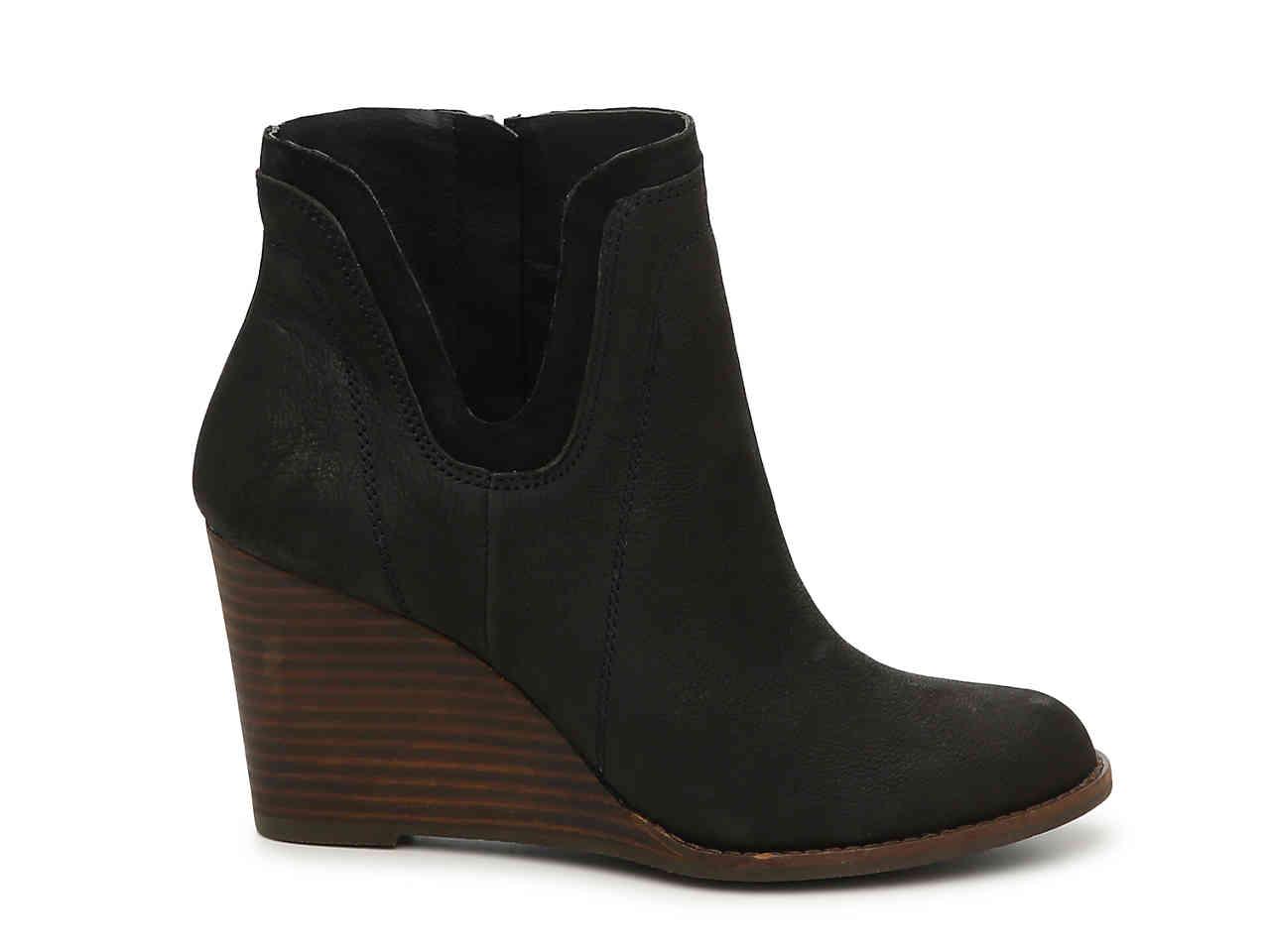 lucky brand yenata wedge bootie