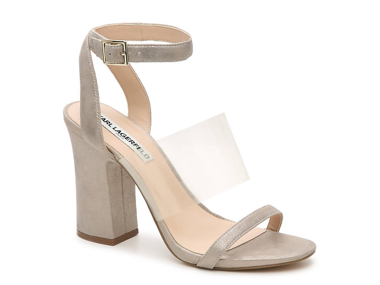 karl lagerfeld gold sandals