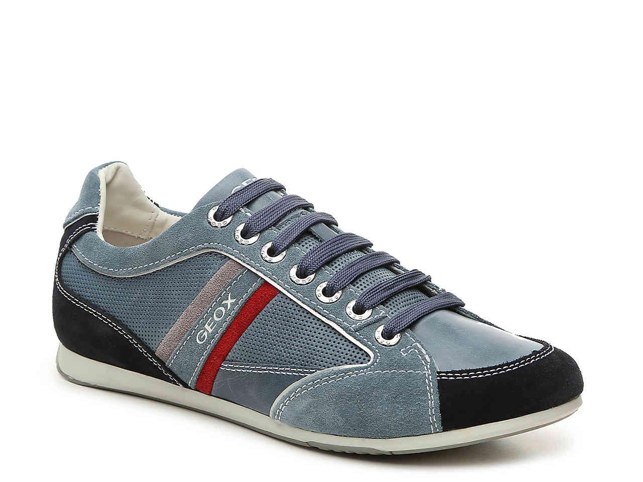 Geox Leather Andrea Sneaker in Blue - Lyst