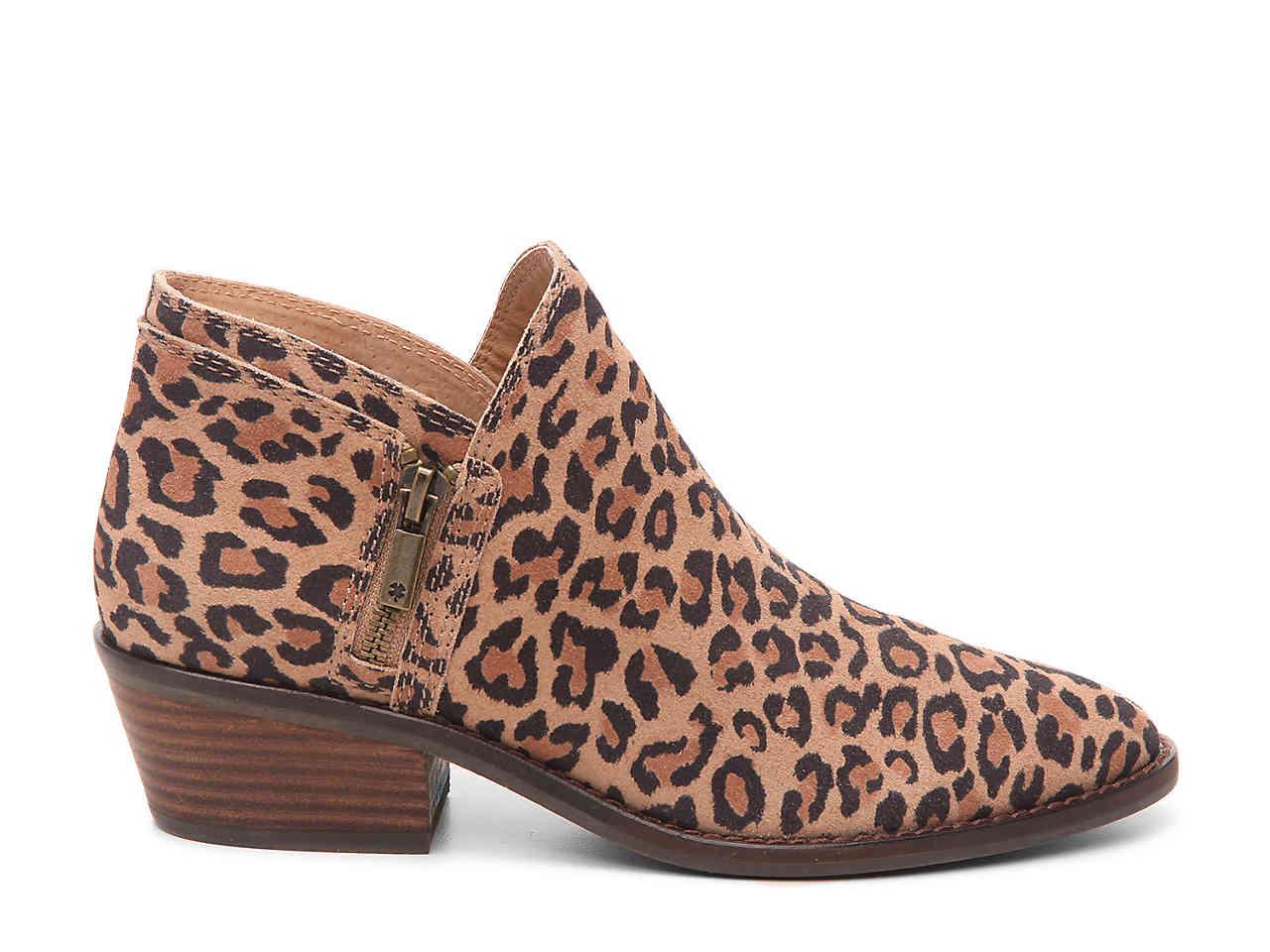 lucky brand leopard boots