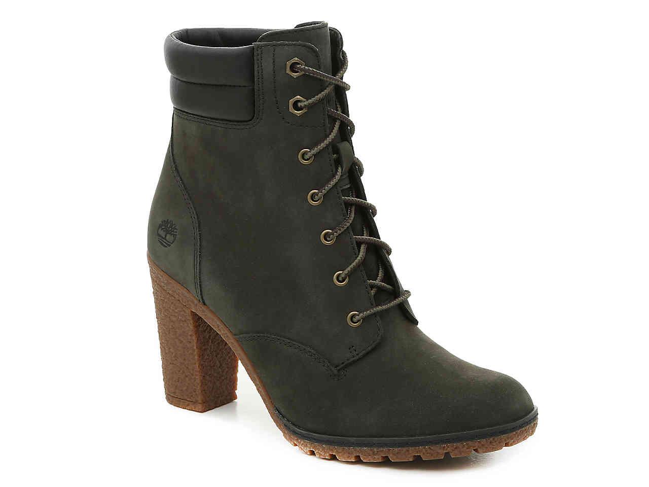 Timberland Leather Tillston Bootie in Olive Green (Green) | Lyst