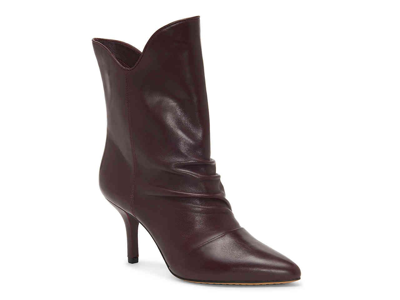 burgundy booties dsw