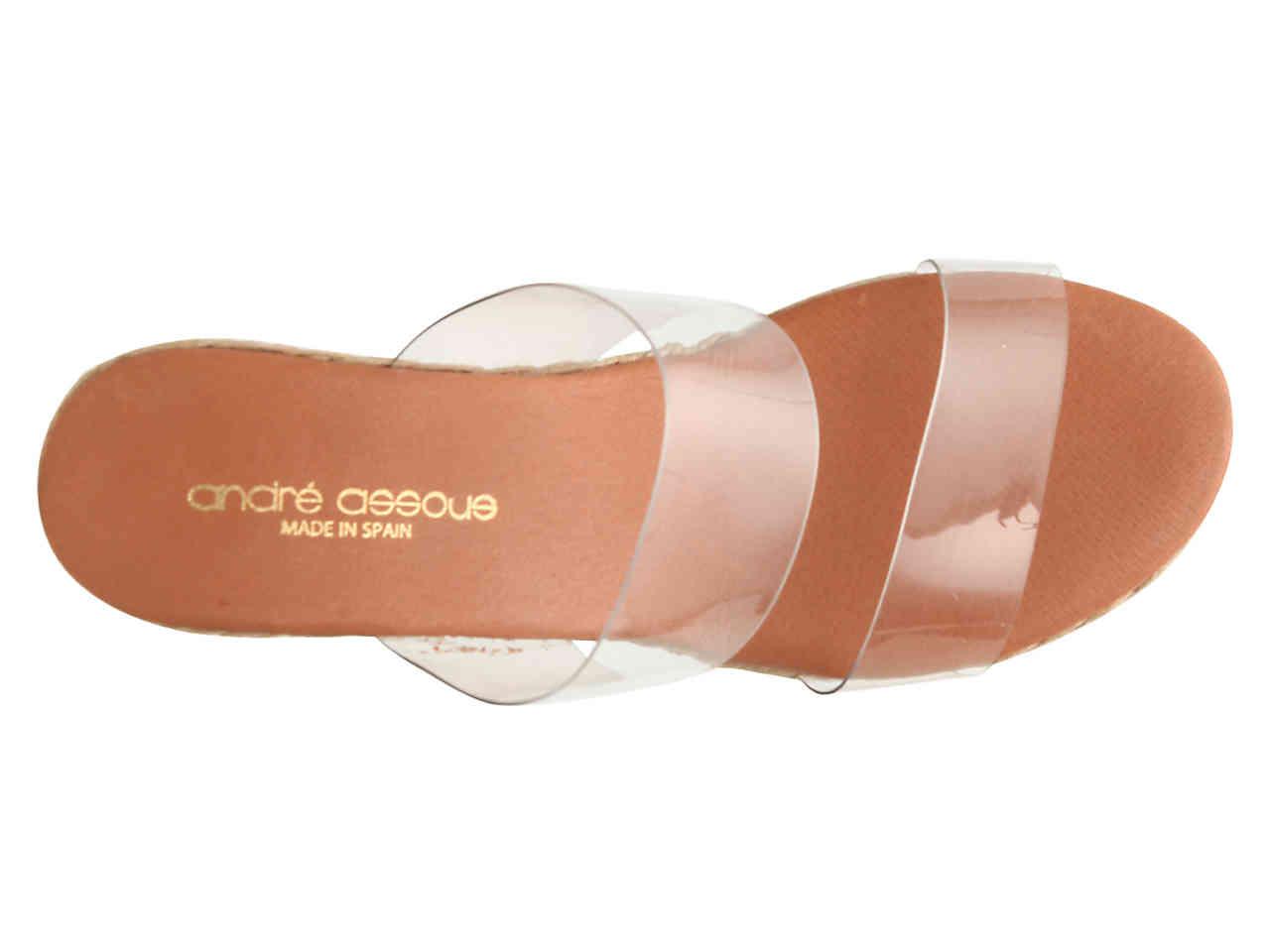 andre assous clear wedge