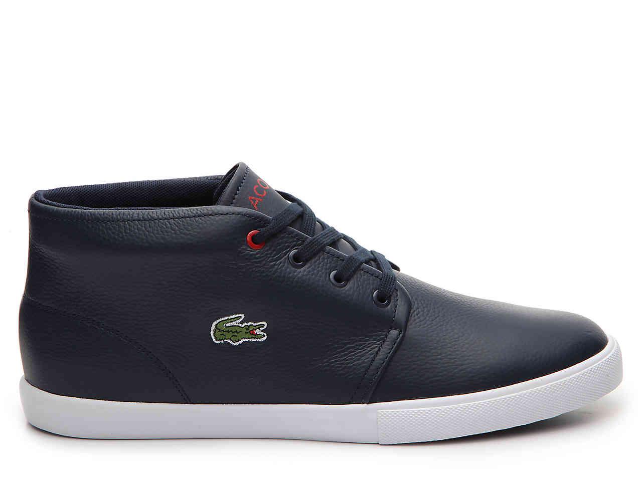 lacoste high top shoes