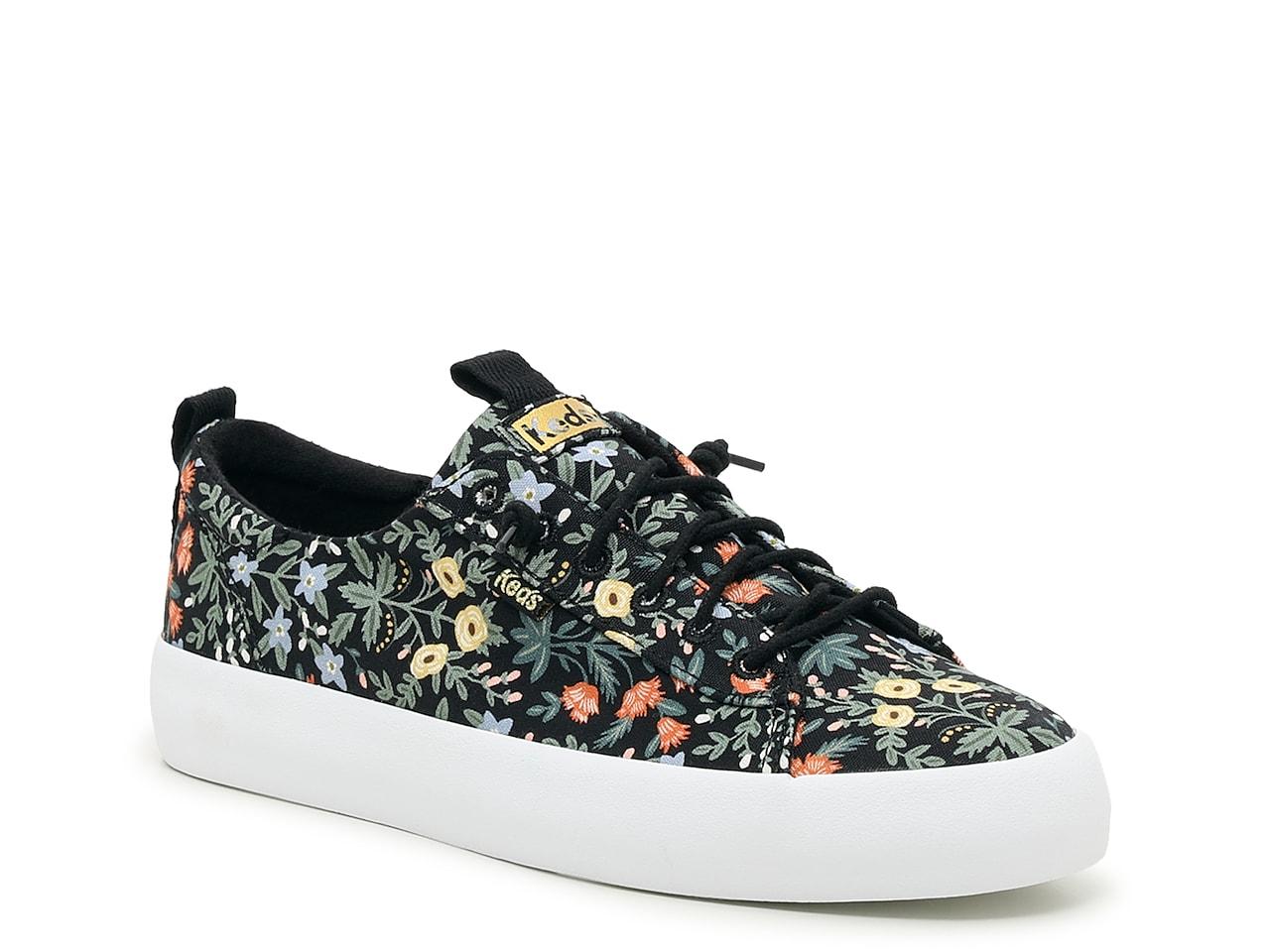Keds Kickback Rifle Paper Co. Lottie Sneaker in Black Lyst