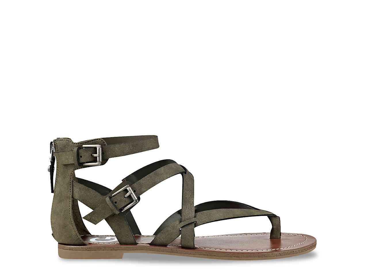 dsw olive green sandals