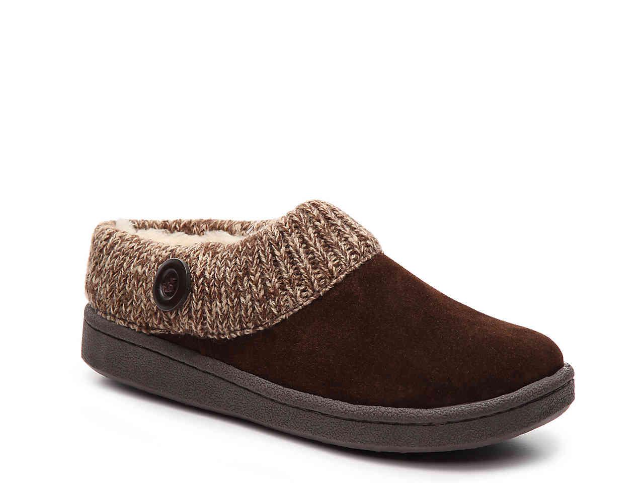 clarks suede scuff slipper