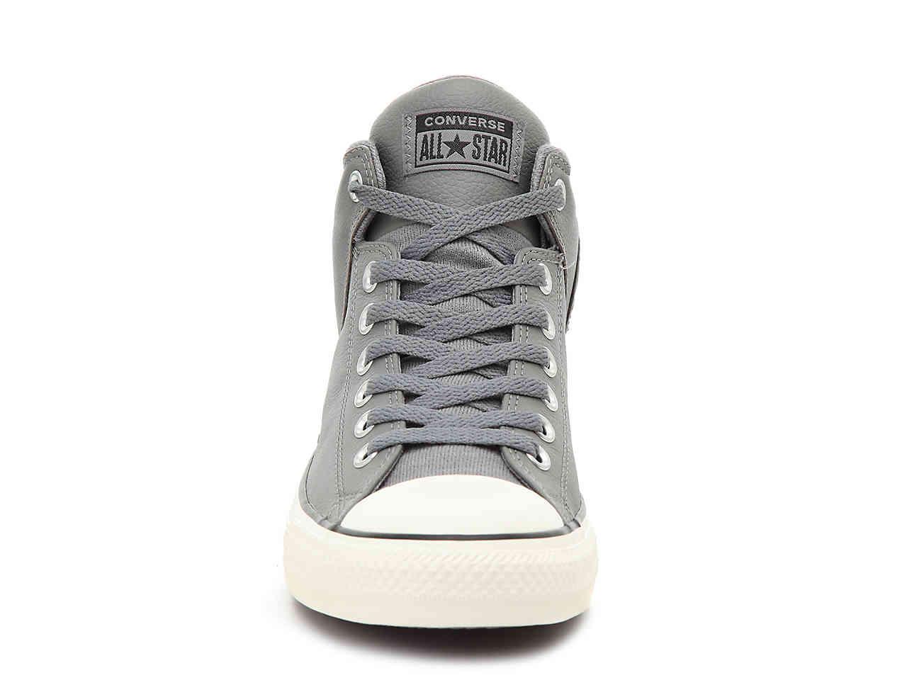 Tramky CONVERSE - Ct High Street Hi 166245C Carbon Grey/White/Black - PlÃ¡tenky a tenisky 
