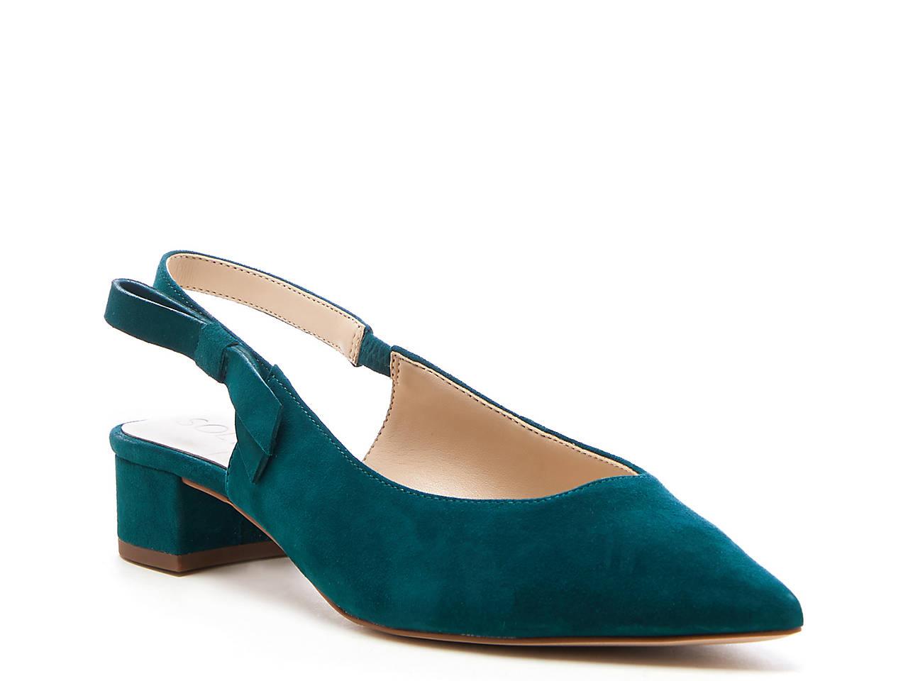 Sole Society Leather Maelie Pump in Green - Lyst