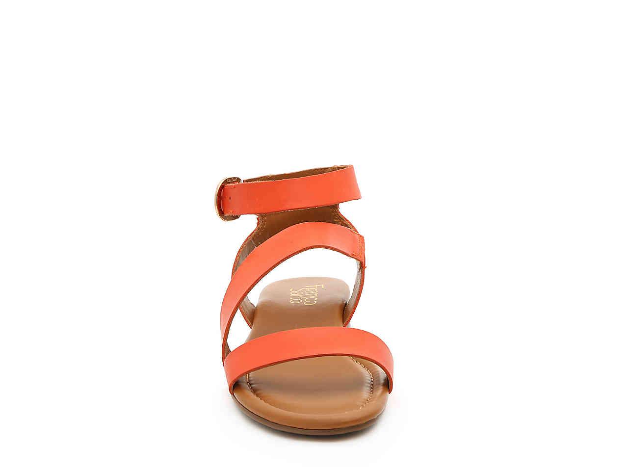 franco sarto orange sandals
