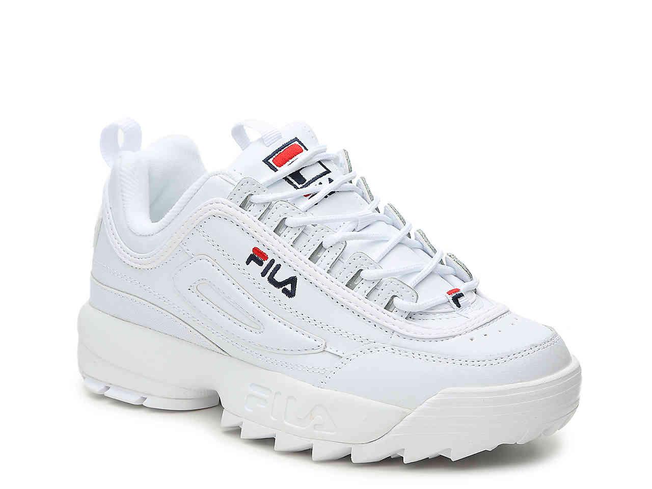 Fila Leather Disruptor Ii Premium Sneaker in White - Save 38% - Lyst