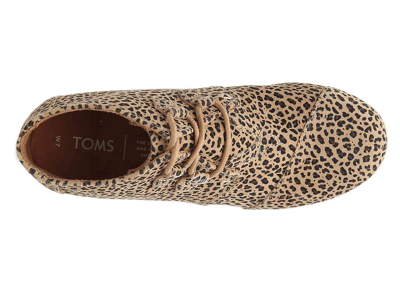 TOMS Kala Wedge Bootie in Natural | Lyst