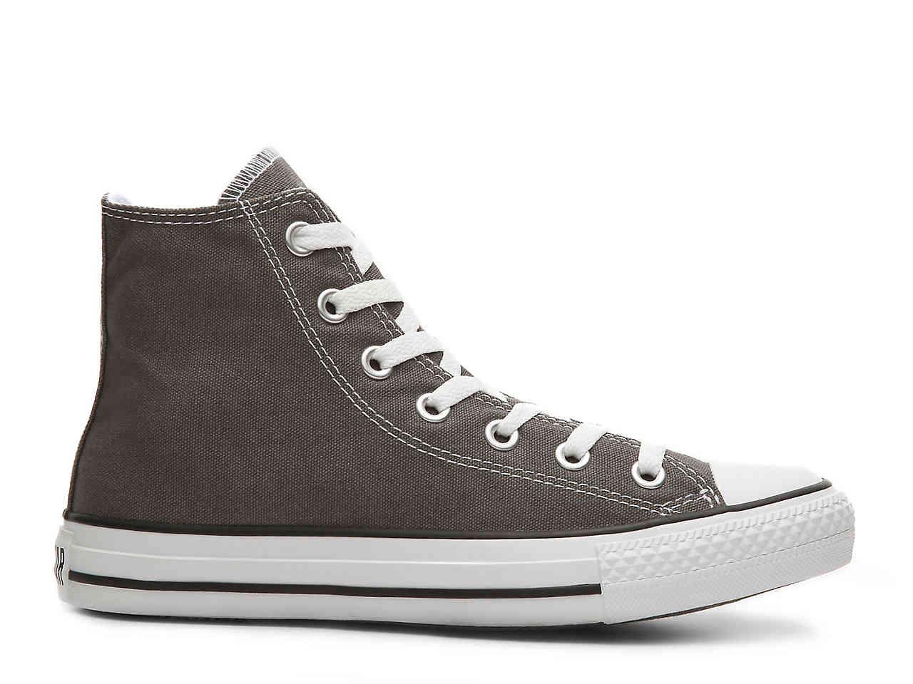 Converse Canvas Chuck Taylor All Star High-top Sneaker in Grey (Gray ...