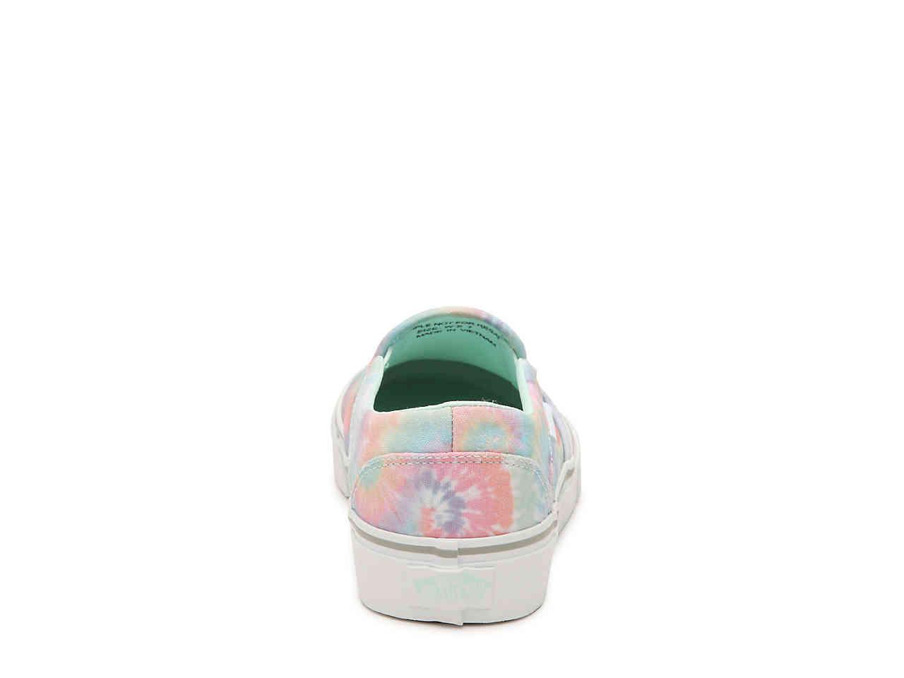 vans asher tie dye slip on