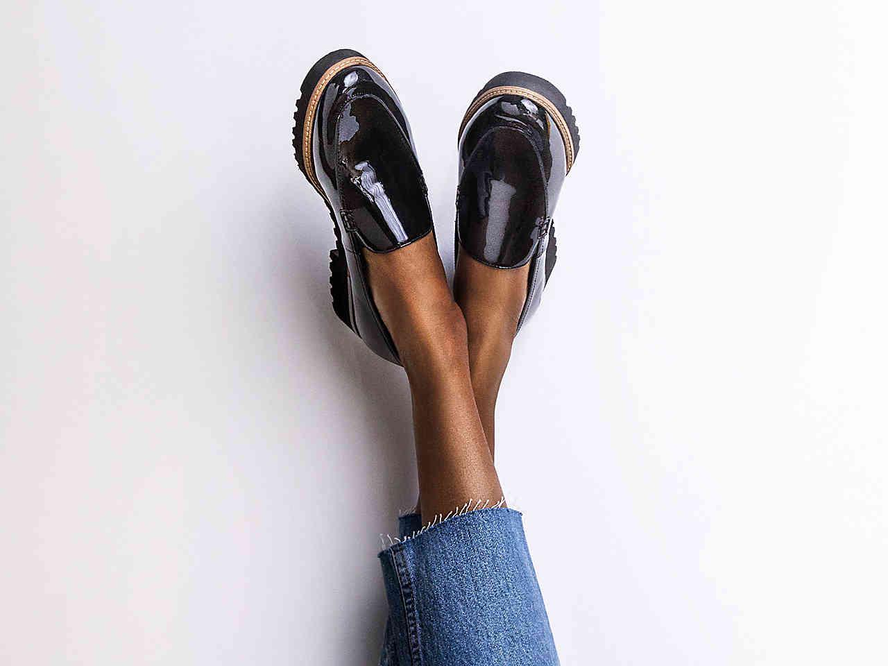 franco sarto patent leather loafers