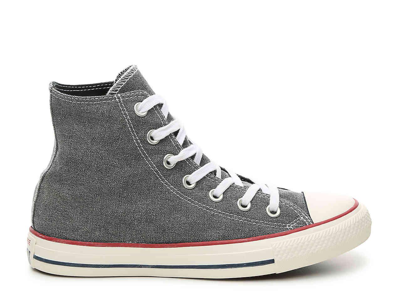 converse grey high cut