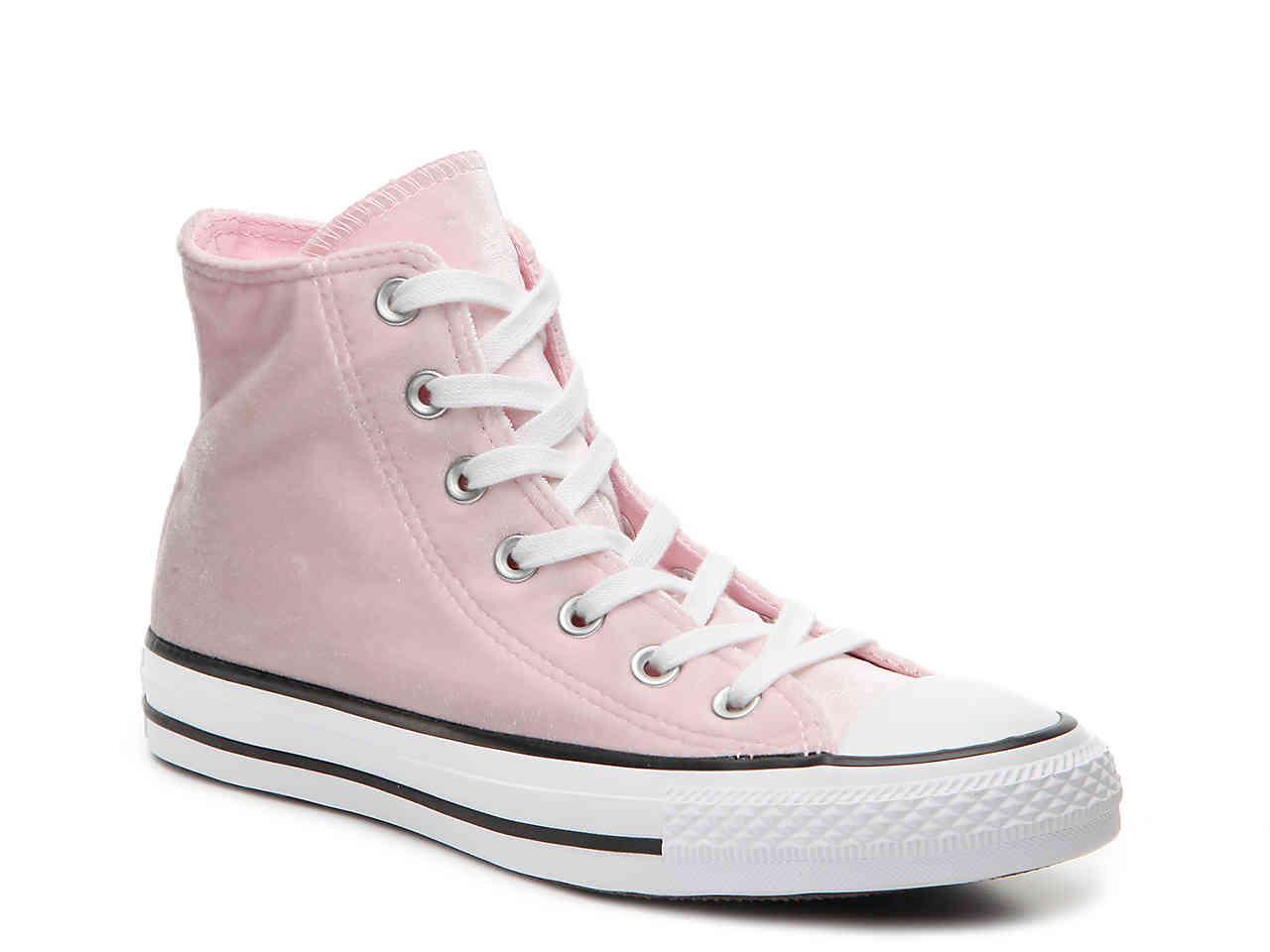 blush pink high top converse