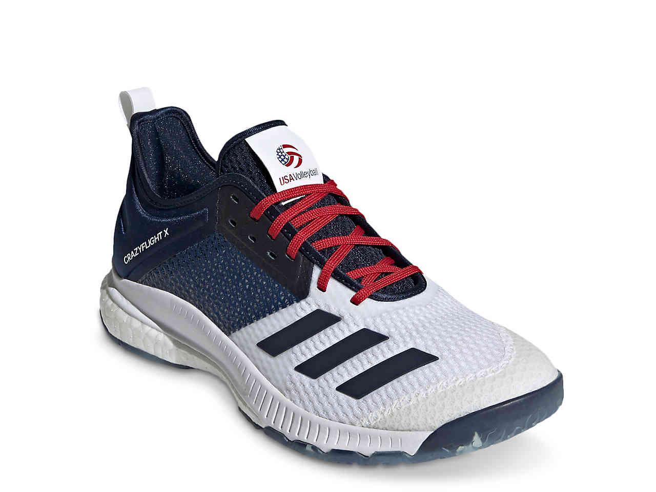 adidas Synthetic Crazyflight X 3 Volleyball Training Shoe in Navy/White