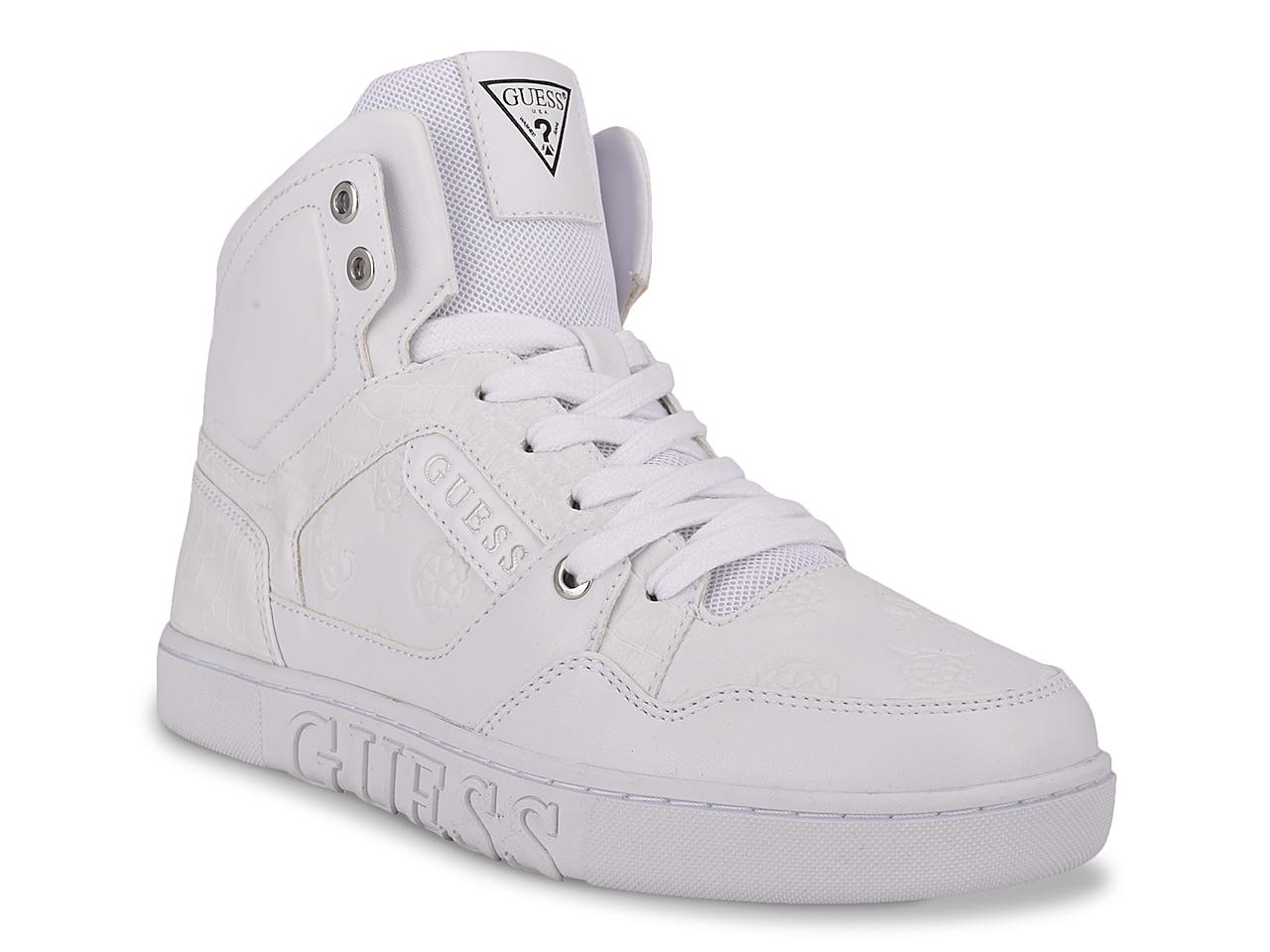 Guess Justis High-top Sneaker in White | Lyst