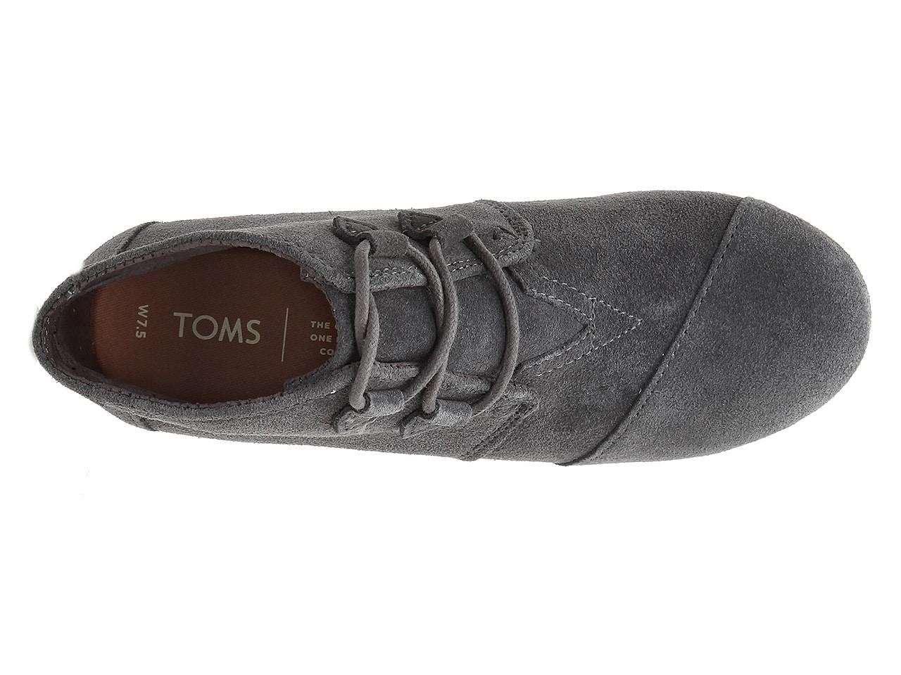 TOMS Denim Kala Wedge Bootie in Grey 