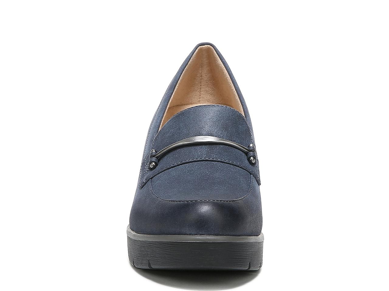 SOUL Naturalizer Achieve Wedge Loafer in Blue Lyst