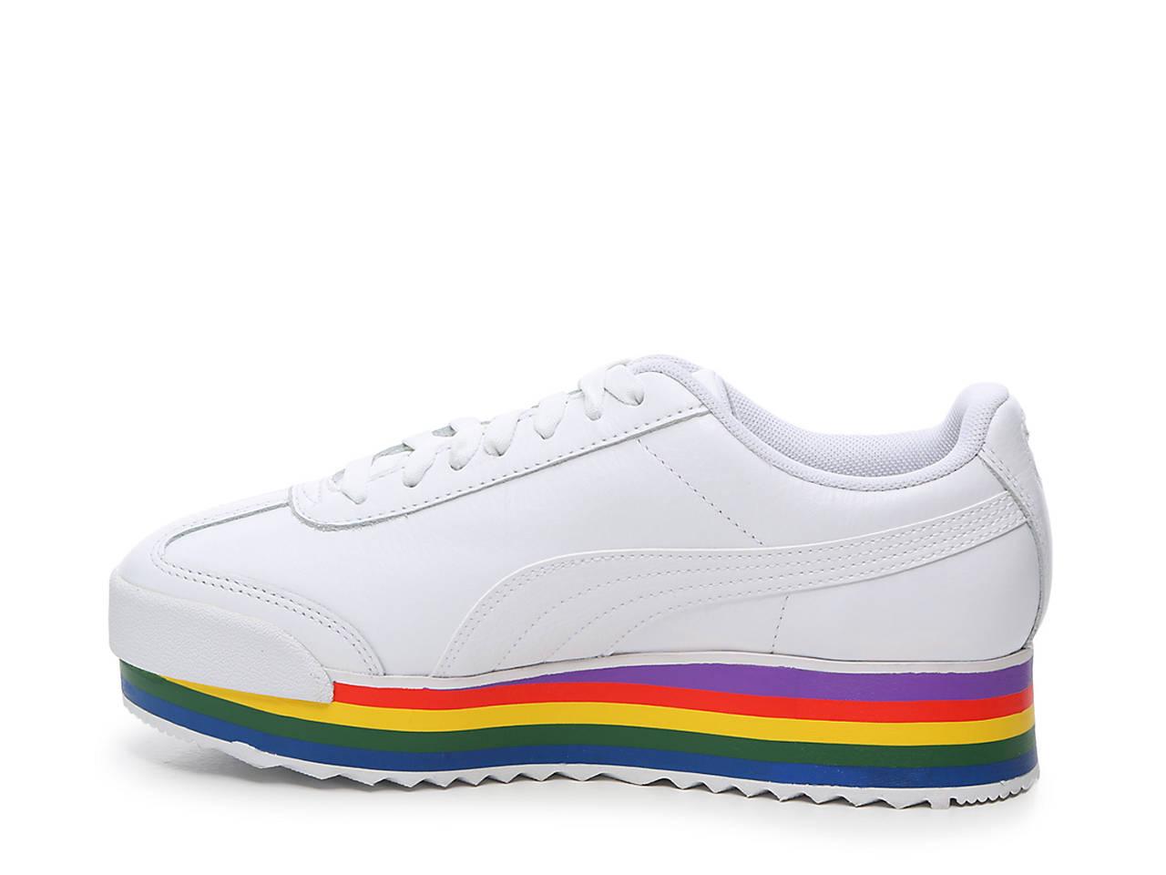 PUMA Leather Roma Amor Platform Sneaker in White Lyst