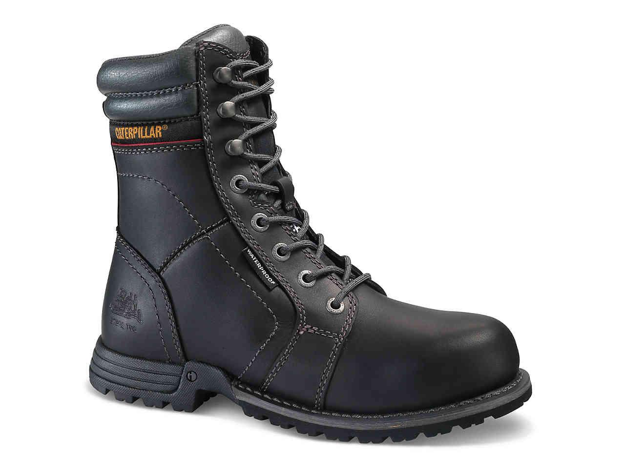 Caterpillar Leather Echo Safe Work Boot in Black Lyst