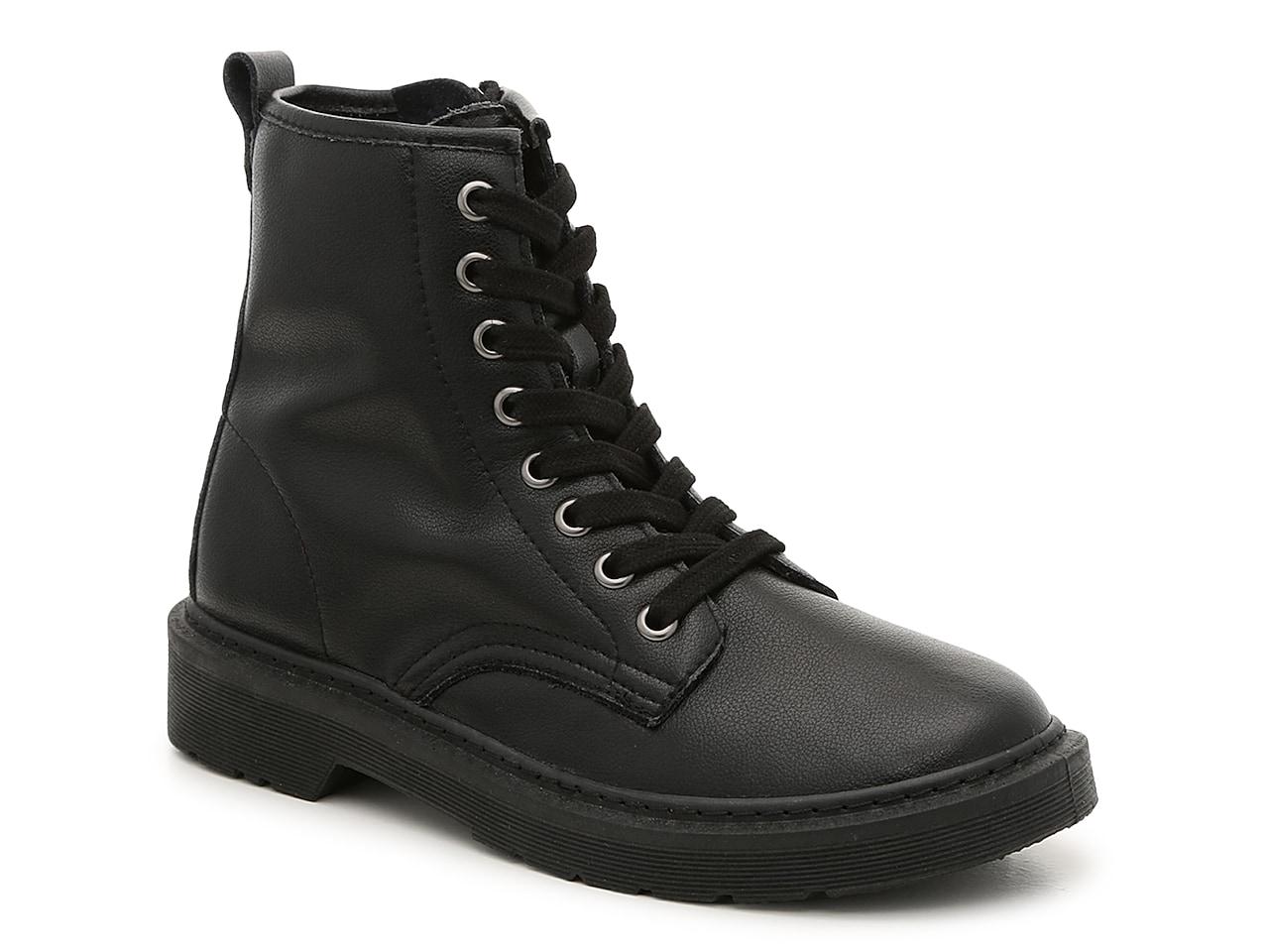 Steve Madden Cole Combat Boot in Black | Lyst